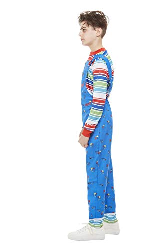 Smiffys 82005S - Disfraz de Chucky con licencia oficial para niños, talla S, color azul