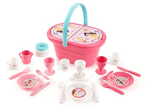 Smoby – Disney Princess Cesta Pic Nic, con 21 accesorios, color, 310573