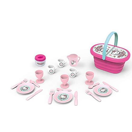 Smoby - Hello Kitty Cesta Picnic y 20 accesorios (Smoby 310535)