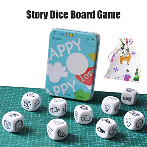 Snow forest Juego de Mesa Story Dice Story Cubes Juguetes Divertido en Caja Story Dice Storytelling Juego Story Dice Ejercicio Habilidades de lenguaje Oral Familia Hogar Escuela