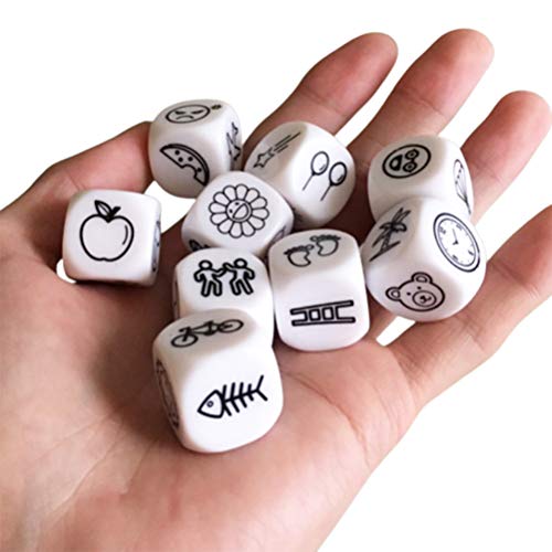 Snow forest Juego de Mesa Story Dice Story Cubes Juguetes Divertido en Caja Story Dice Storytelling Juego Story Dice Ejercicio Habilidades de lenguaje Oral Familia Hogar Escuela