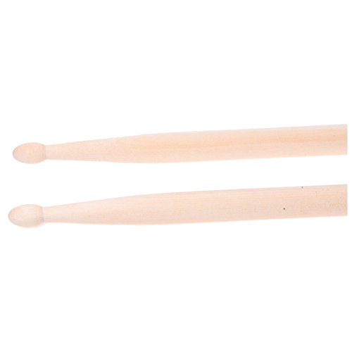 SODIAL(R) Par de 5A Baquetas de madera de arce Juego de palo para tambor Ligero Profesional