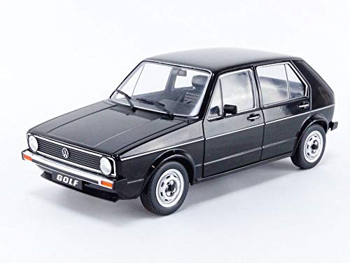 Solido- Volkswagen VW Golf L 1983-Maqueta de Coche (Escala 1:18), Color Negro (421185730)