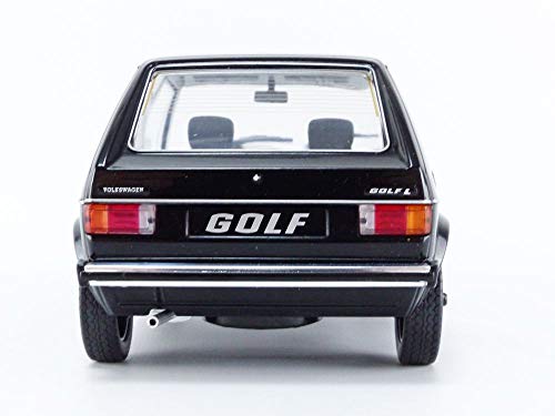 Solido- Volkswagen VW Golf L 1983-Maqueta de Coche (Escala 1:18), Color Negro (421185730)