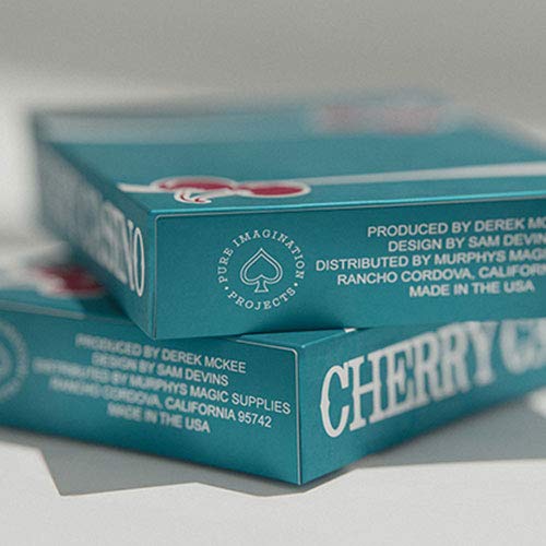 SOLOMAGIA Cherry Casino (Tropicana Teal) Playing Cards by Pure Imagination Projects