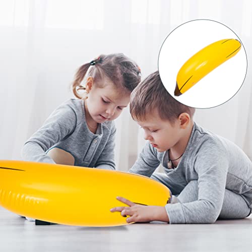 SOLUSTRE 6Pcs Inflan Plátano Gigante Juega Alimentos Flotador Inflable de Agua Juegos Duraderos Partido Juguetes para La Piscina de Soltera Apuntalar La Decoración Despedida de Soltera