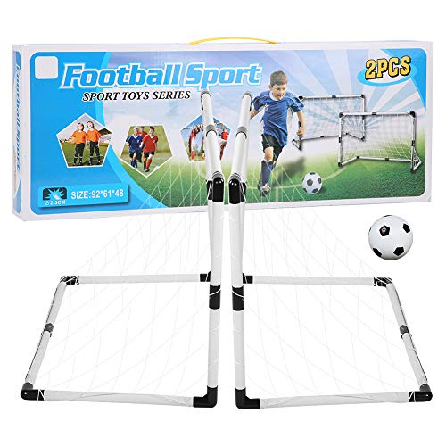 SONK 2pcs / Set portería de fútbol, ​​portería de fútbol, ​​para Picnic en el Patio Trasero al Aire Libre(White, Football Goal)