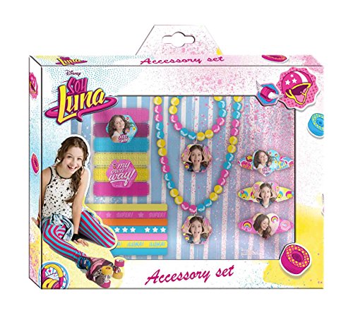 Soy Luna- Set de 18 accesorios para belleza, unica (Kids Euroswan WDSL073)