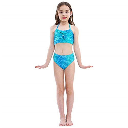 SPEEDEVE Traje de Baño Bikini Sirena para Niña,DH06-130