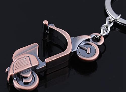 Sportigo® Scooter/escúter Llaveros en de Color Bronce/Biker Regalo