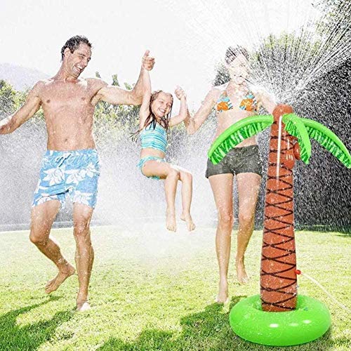 Sprinkler Water Toy para niños Inflable Palm Tree Actividades al Aire Libre Fiesta Diversión Patio y Parque Jugar Niños Niñas Niños