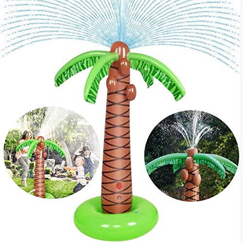 Sprinkler Water Toy para niños Inflable Palm Tree Actividades al Aire Libre Fiesta Diversión Patio y Parque Jugar Niños Niñas Niños