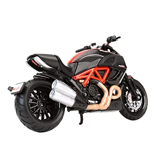 SRJCWO Modelo de Motocicleta Adecuado para 1:18 Ducati-Diavel Carbon Statische Die-Cast Alloy Modelo de Motocicleta Colección de Juguetes Coche de simulación