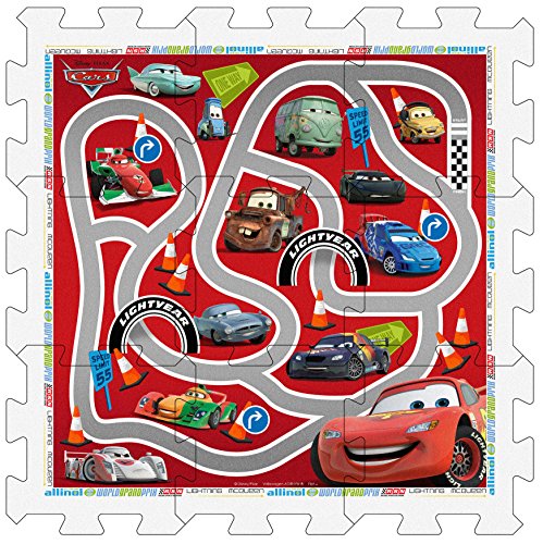 Stamp Sas TP892001 Puzzle Playmat Racetrack Cars 9 Pcs, Bebé-Niños, Multicolor, 10 m+