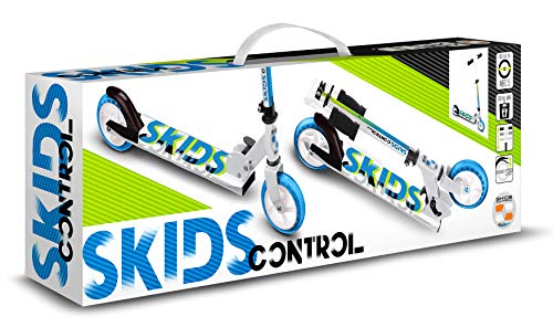 Stamp Scooter Foldable 6"-145 MM-SKIDS Control, Unisex-Youth, Blanco