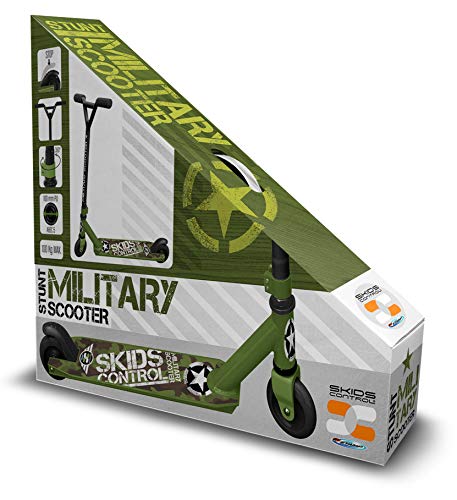 Stamp Stunt Scooter SKIDS Control Military, Boys, Verde Oliva