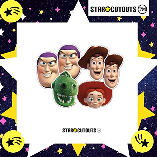 STAR CUTOUTS – stsmp55 – 6 máscaras para Adulto Diferentes Personajes – Toy Story – Talla única