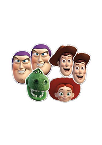 STAR CUTOUTS – stsmp55 – 6 máscaras para Adulto Diferentes Personajes – Toy Story – Talla única