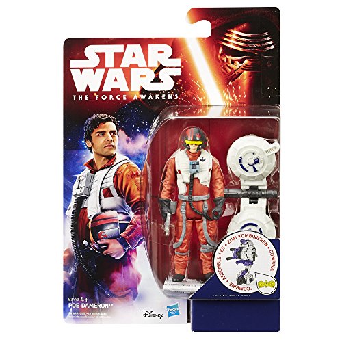 Star Wars - El Despertar de la Fuerza - Figura PoE Dameron, El Despertar de la Fuerza, 9.5cm (B3449)