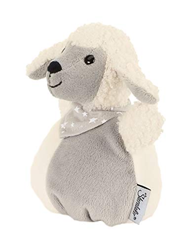 Sterntaler Saquito de peluche Oveja Stanley, Edad: A partir de 0 años, 12 x 11 x 7 cm, Blanco/Gris