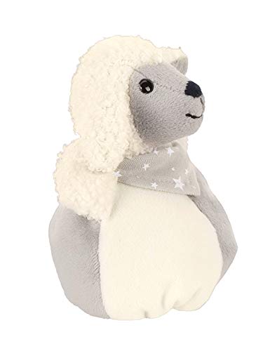 Sterntaler Saquito de peluche Oveja Stanley, Edad: A partir de 0 años, 12 x 11 x 7 cm, Blanco/Gris