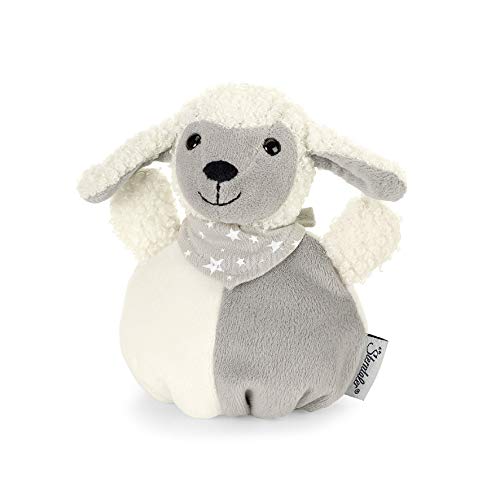 Sterntaler Saquito de peluche Oveja Stanley, Edad: A partir de 0 años, 12 x 11 x 7 cm, Blanco/Gris