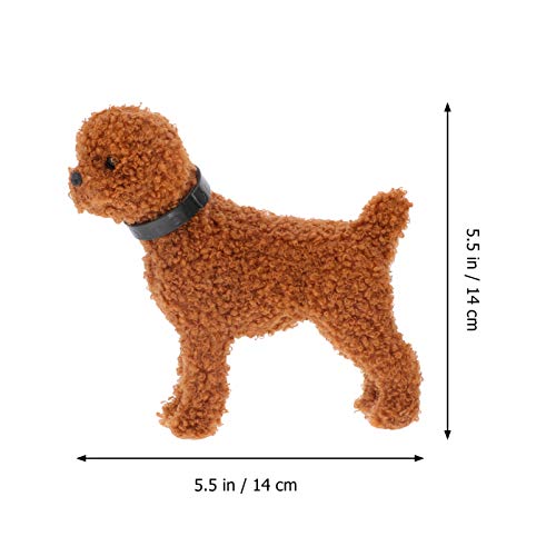 STOBOK Labradoodle Perro de Peluche de Peluche de Juguete Muñeca de Juguete de Peluche Suave Perro Caniche Decoraciones de Mesa para El Hogar Regalos de Cumpleaños