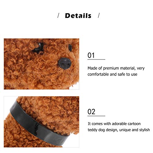 STOBOK Labradoodle Perro de Peluche de Peluche de Juguete Muñeca de Juguete de Peluche Suave Perro Caniche Decoraciones de Mesa para El Hogar Regalos de Cumpleaños