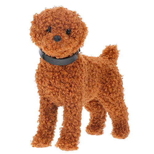 STOBOK Labradoodle Perro de Peluche de Peluche de Juguete Muñeca de Juguete de Peluche Suave Perro Caniche Decoraciones de Mesa para El Hogar Regalos de Cumpleaños