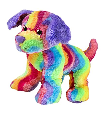 Stuffems Toy Shop Registrar a su Perro del Arco Iris Propia Felpa de 8 Pulgadas - Ready 2 Amor en Unos Pocos Pasos