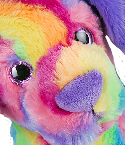 Stuffems Toy Shop Registrar a su Perro del Arco Iris Propia Felpa de 8 Pulgadas - Ready 2 Amor en Unos Pocos Pasos