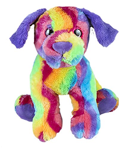 Stuffems Toy Shop Registrar a su Perro del Arco Iris Propia Felpa de 8 Pulgadas - Ready 2 Amor en Unos Pocos Pasos