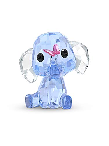 Swarovski 5506808 Baby Animals - Figura Decorativa (Cristal, 3,4 x 3,3 x 3,5 cm), Color Azul, Blanco y Rosa