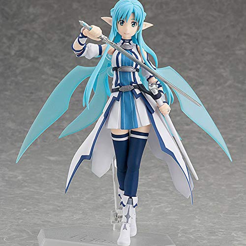 Sword Art Online Kirito Acción Modelo Animados Juego Personaje Modelo Estatua Figura Coleccionables Decoración 15 Cm- Regalos para Niños Y Amigos White