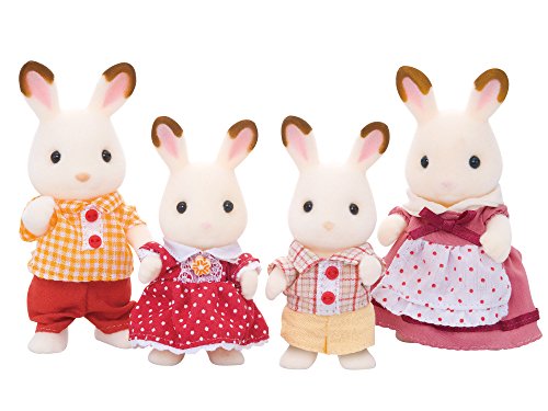 SYLVANIAN FAMILIES - 4018 - Familia Erizo+ - 4150 - Familia Conejo Chocolate