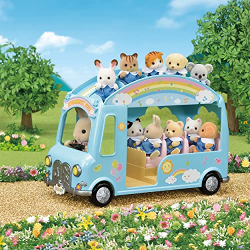 SYLVANIAN FAMILIES - 5317 - Autobús De La Guardería+ - 4150 - Familia Conejo Chocolate