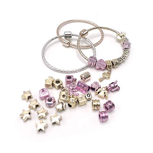 Tachan- Set para Hacer Pulseras y Collares con Cuentas y Abalorios en Oro Rosa (736T00392)