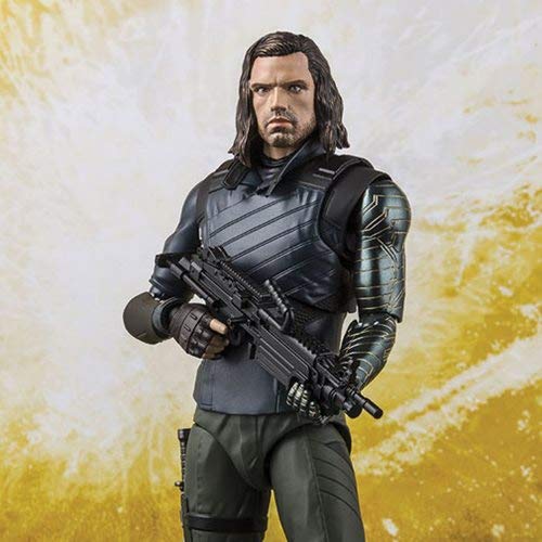 TAMASHII NATIONS- Bucky & Tamashi Effect Impact Set Figura 15 cm Marvel Avengers Infinity Wars SH Figuarts (BDIMV551771)