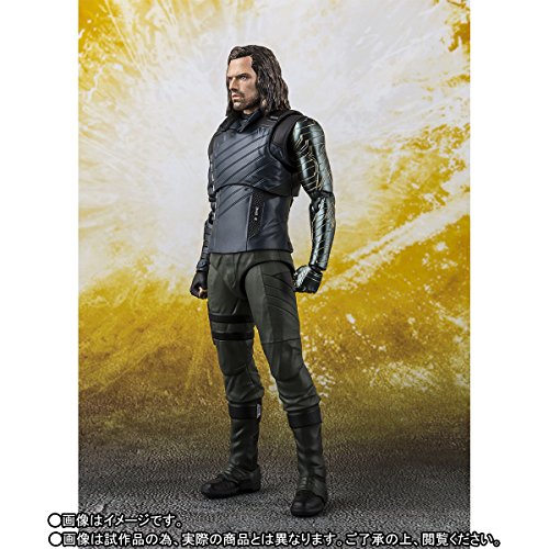 TAMASHII NATIONS- Bucky & Tamashi Effect Impact Set Figura 15 cm Marvel Avengers Infinity Wars SH Figuarts (BDIMV551771)