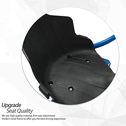 Tamkyo Asiento de PláStico para Kart Asiento Accesorio Kart Accesorios Adultos NiiOs Scooter EléCtrico de Autoequilibrio Negro