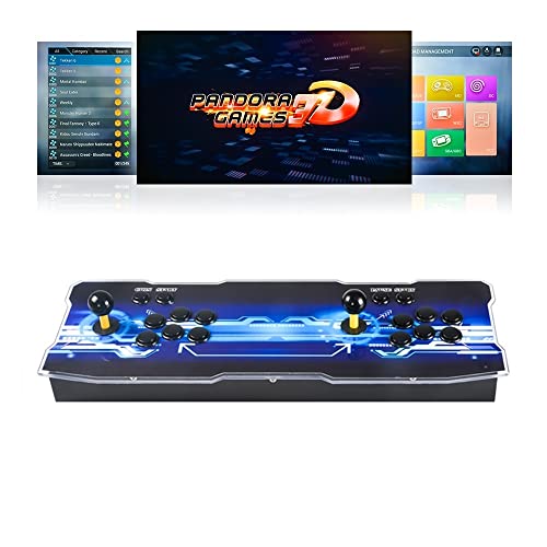 TAPDRA 4018 Juegos en 1 Consola Pandora Arcade Máquina WiFi 3D con Market Incorporado 10000+ Juegos para descargar, Soporte para 4 Jugadores