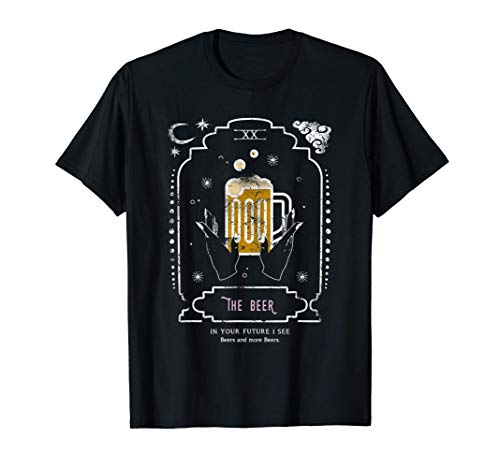 Tarjeta De Lectura De Tarot Divertida Adivino "La Cerveza" Camiseta