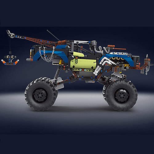 Técnica de remolque, con control remoto, bloques de construcción, 2,4 G Dual RC Remolque Buggy con motores, compatible con Lego Technic – 1507 piezas Black,76 * 42 * 54cm