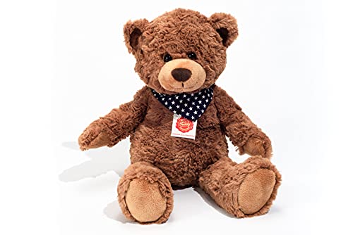 Teddy Hermann 91366 Oso de Peluche 38 cm, Peluche, mit Sternchen-Halstuch