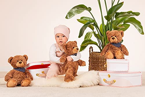 Teddy Hermann 91366 Oso de Peluche 38 cm, Peluche, mit Sternchen-Halstuch