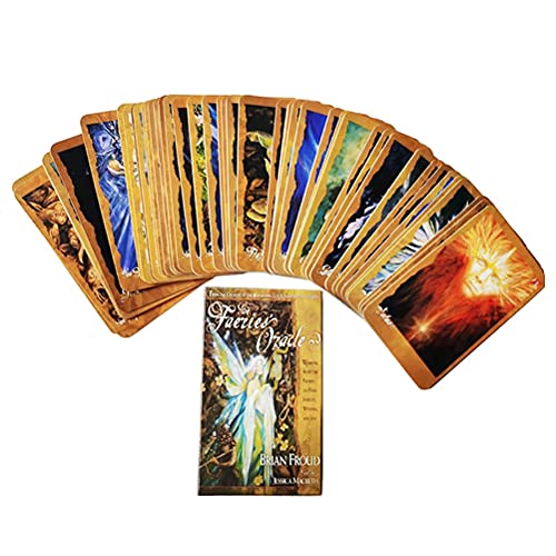 The Faeries 'Oracle Tarjetas Tarot Card Divination Fate Entertainment Tabla Tablero Deck Games Family Tarjetas de Juego,Type 1,Tarot Card