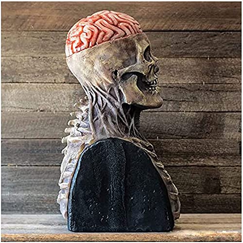 The Latest Skeleton Biochemical Mask for 2021, Halloween Masks for Adults Scary and Creepy Full Head Skull, Halloween Full Head Skull Mask with Moving Jaw, 3D Skeleton Helmet Scary Skull