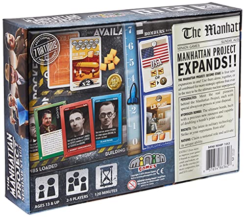 The Manhattan Project: second Stage - Juego de Tablero (Minion Games MNI-MHP102) (versión en inglés)