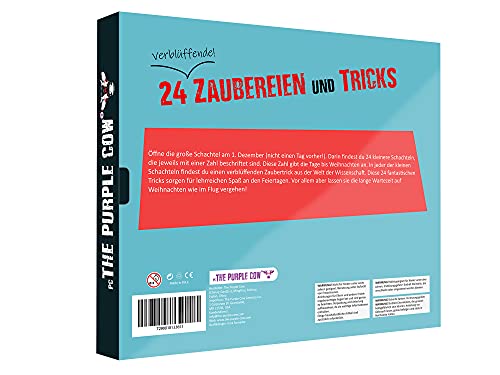 THE PURPLE COW Calendario de adviento 2021 magia y trucos 24 partes. calendario de adviento s.t.e.m 2021 versión alemana. 8-99 años (El producto es idioma alemán)