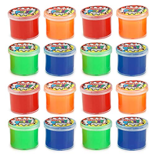 THE TWIDDLERS 20 Noise Putty Botes, Mini Juguetes Slime Ruidoso para Niños